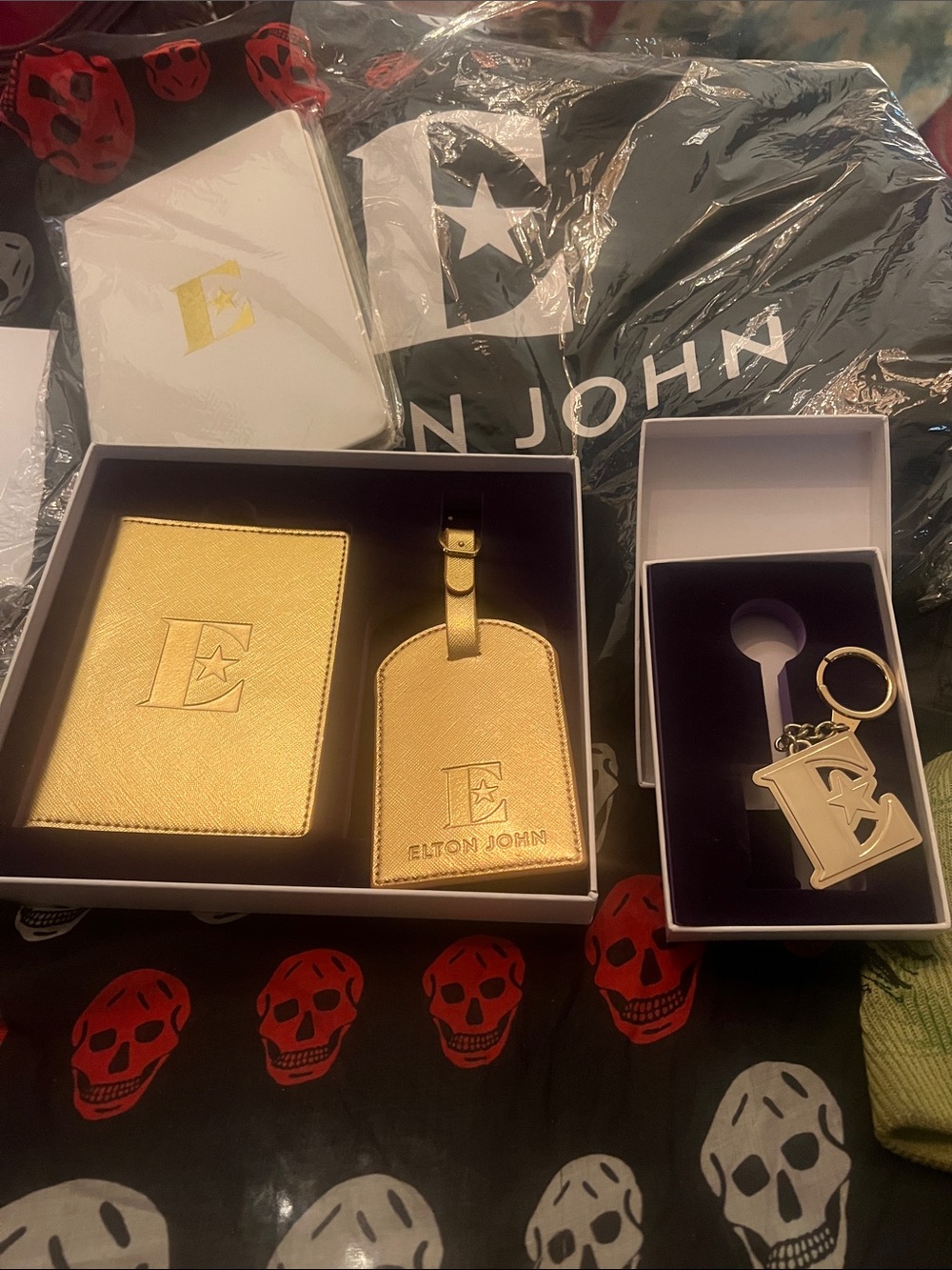 Elton John Farewell Tour VIP Passport Holder, Luggage Tag, Keychain, Journal,Bag